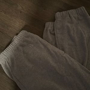 North face gray joggers